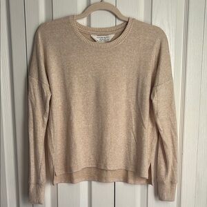 Boxercaft Cuddle Soft Crewneck Long-sleeve Top. Oatmeal. Size XS